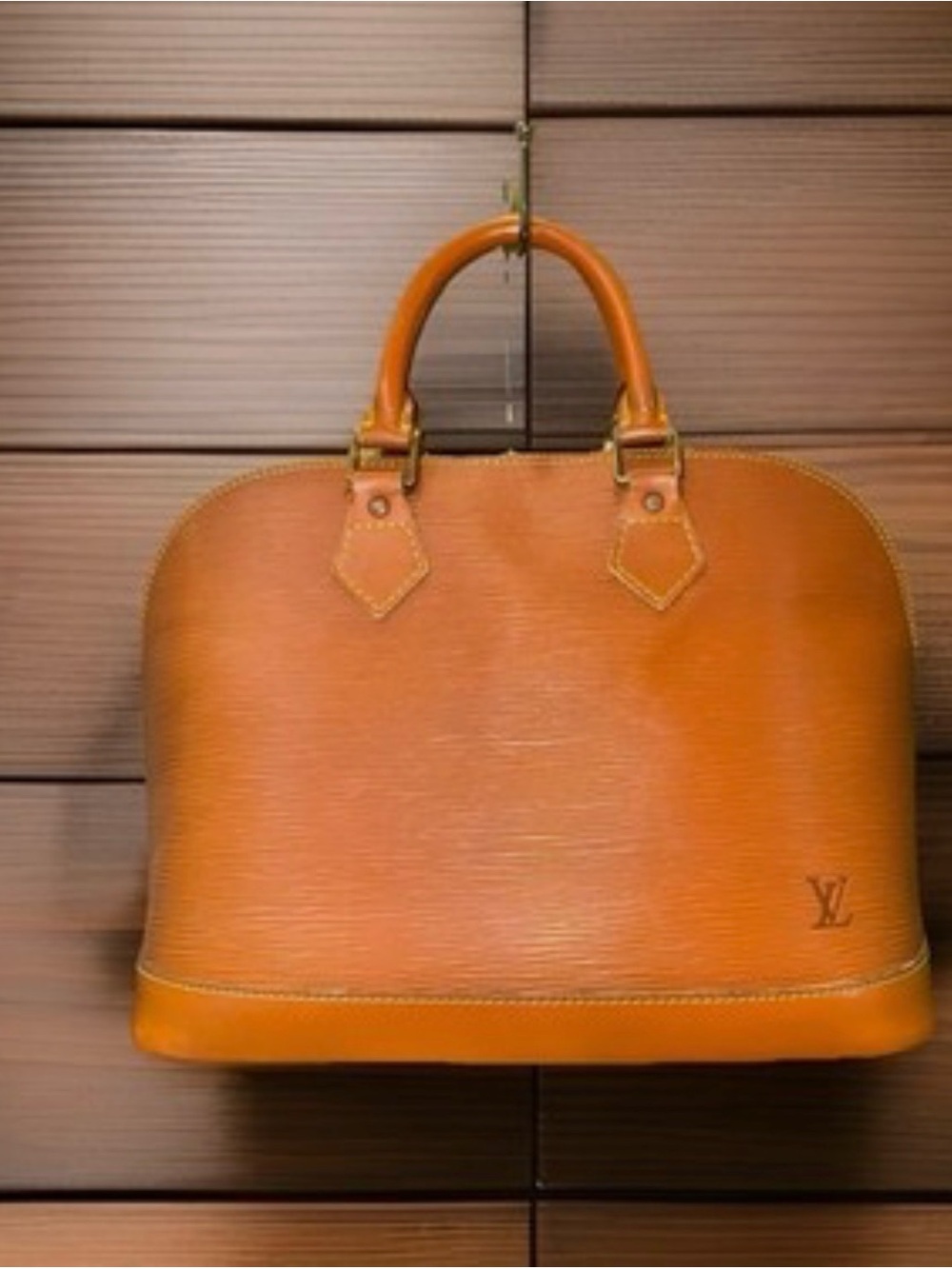 Louis Vuitton Brown Epi Leather Alma Handbag
